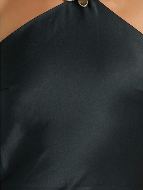 Showpo NWOT Runaway the Label Chara Maxi Black Halter-Top Backless Evening Gown - Picture 3 of 3